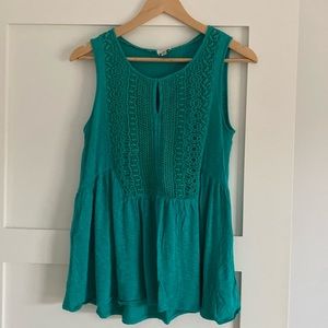 Anthropologie Cupio Crocheted Tunic Tank Small